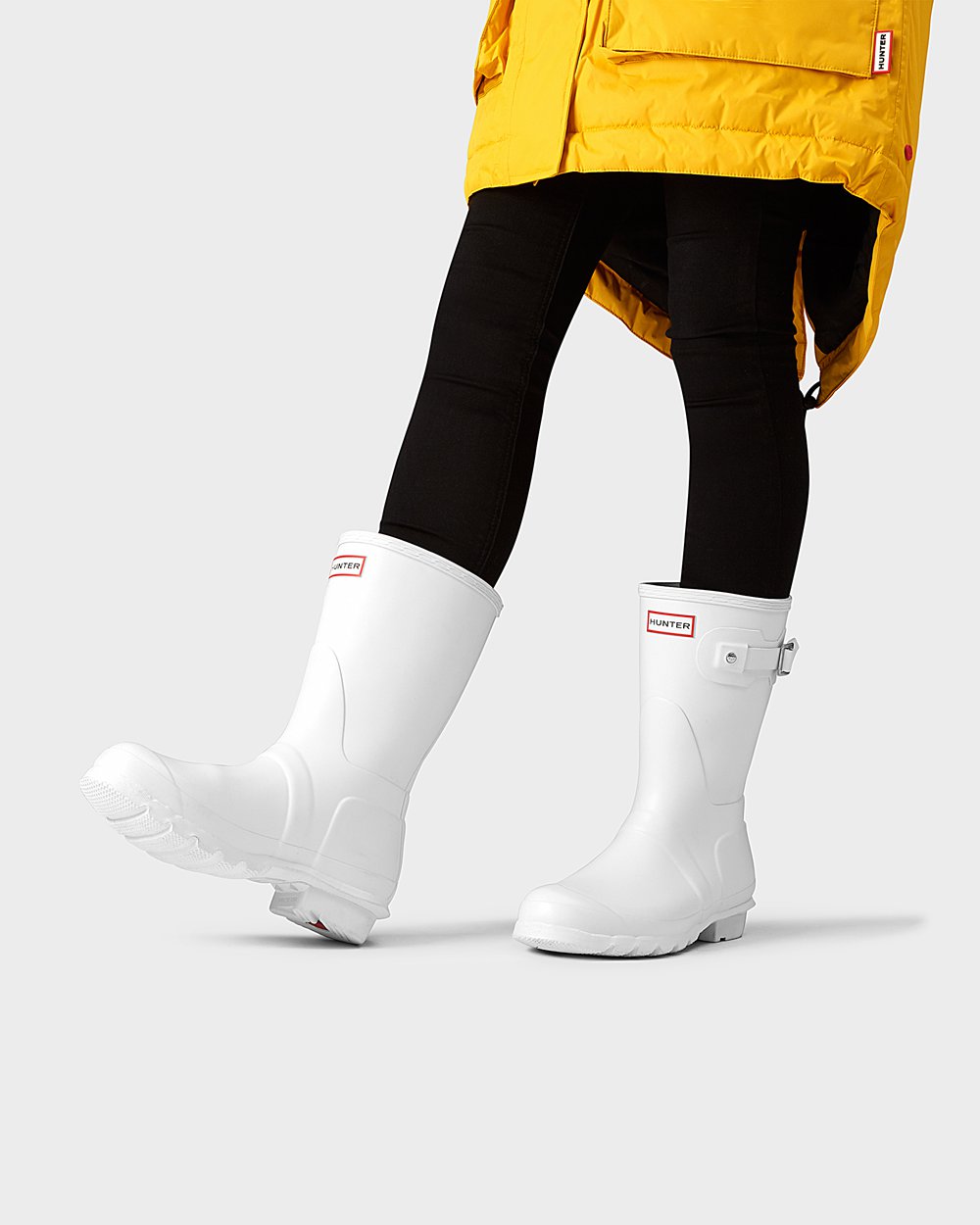 Galochas Curtas Hunter Feminina Branco - Original - 07JCRMWKN